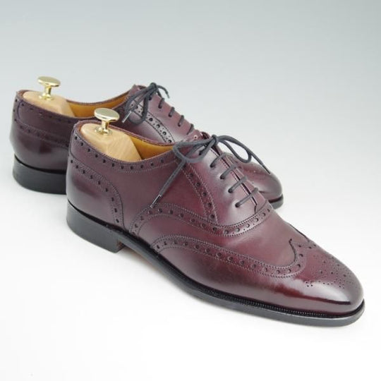 極上★(英)グレンソン 6.5F【貴重★footmaster/フットマスター】BATH/77ラスト/フルブローグ/カーフ/赤茶/メンズ/GRENSON★e090