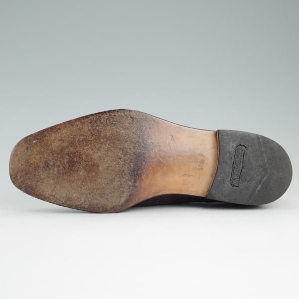 極上★(英)グレンソン 6.5F【貴重★footmaster/フットマスター】BATH/77ラスト/フルブローグ/カーフ/赤茶/メンズ/GRENSON★e090