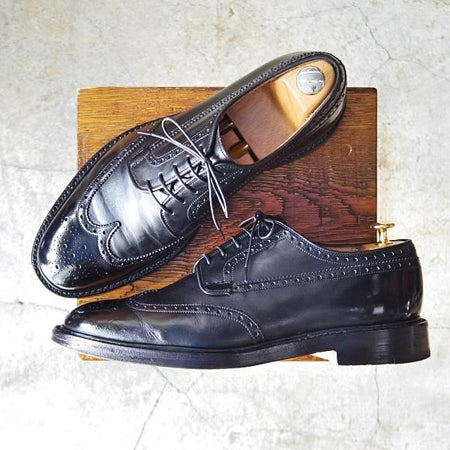 ★チャーチ 95G/UK9.5【貴重★100ラスト/グラフトン似寄りモデル】BROOKLAND/フルブローグ/カーフ/黒/メンズ/GRAFTON/Church's★e092