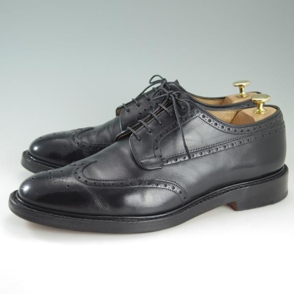 ★チャーチ 95G/UK9.5【貴重★100ラスト/グラフトン似寄りモデル】BROOKLAND/フルブローグ/カーフ/黒/メンズ/GRAFTON/Church's★e092