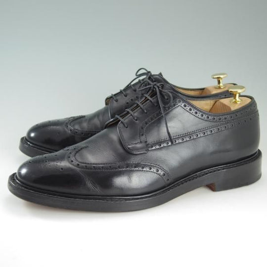 ★チャーチ 95G/UK9.5【貴重★100ラスト/グラフトン似寄りモデル】BROOKLAND/フルブローグ/カーフ/黒/メンズ/GRAFTON/Church's★e092