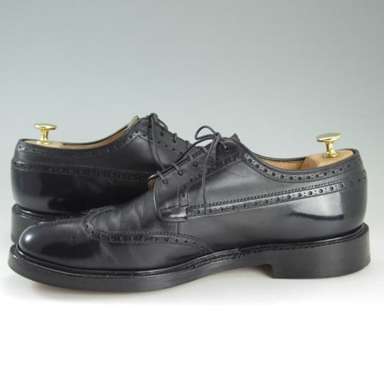 ★チャーチ 95G/UK9.5【貴重★100ラスト/グラフトン似寄りモデル】BROOKLAND/フルブローグ/カーフ/黒/メンズ/GRAFTON/Church's★e092