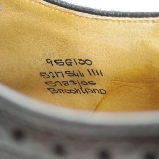 ★チャーチ 95G/UK9.5【貴重★100ラスト/グラフトン似寄りモデル】BROOKLAND/フルブローグ/カーフ/黒/メンズ/GRAFTON/Church's★e092