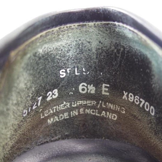 極上★クロケット&ジョーンズ 6.5E【★コインローファー/SELSEY/366ラスト】スエード/紺/メンズ/Crockett&Jones★e094