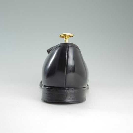 極上★クロケット&ジョーンズ UK9/US9.5E【★ブルックスブラザーズ別注/Peal&co】キルト/コインローファー/黒/メンズ/Crockett&Jones★e095