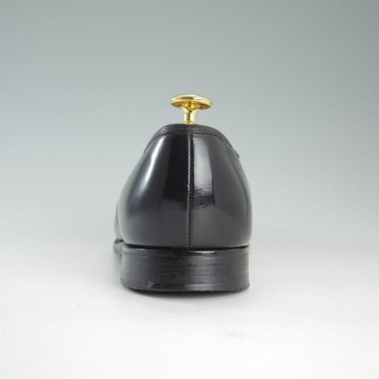 極上★クロケット&ジョーンズ UK9/US9.5E【★ブルックスブラザーズ別注/Peal&co】キルト/コインローファー/黒/メンズ/Crockett&Jones★e095