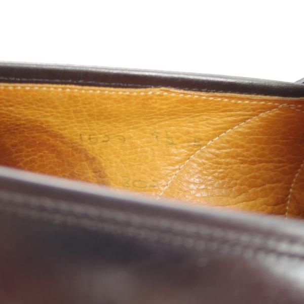 極上★クロケット&ジョーンズ UK9/US9.5E【★ブルックスブラザーズ別注/Peal&co】キルト/コインローファー/黒/メンズ/Crockett&Jones★e095