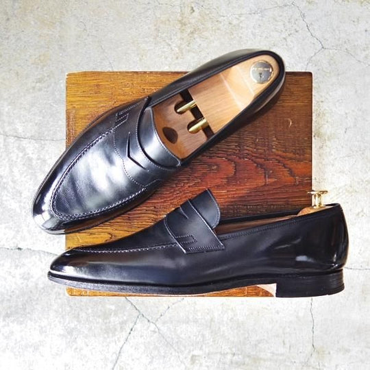 極上★クロケット&ジョーンズ 9E【★コインローファー/SYDNEY】シドニー/341ラスト/カーフ/黒/メンズ/Crockett&Jones★e096