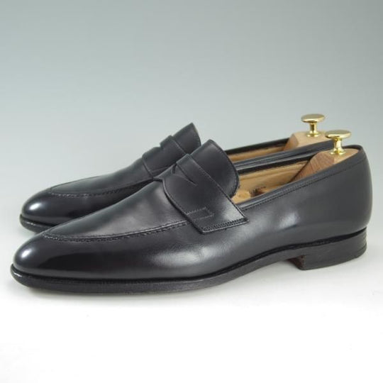 極上★クロケット&ジョーンズ 9E【★コインローファー/SYDNEY】シドニー/341ラスト/カーフ/黒/メンズ/Crockett&Jones★e096