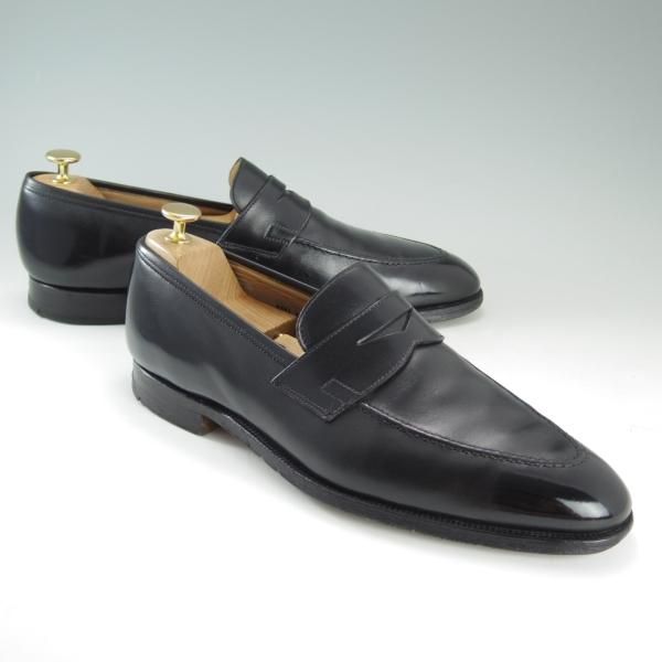 極上★クロケット&ジョーンズ 9E【★コインローファー/SYDNEY】シドニー/341ラスト/カーフ/黒/メンズ/Crockett&Jones★e096