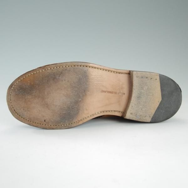 美品★トリッカーズ(レディース) SIZE 4【★メリージェーン/L6011/MARRY JANE】ウイングチップ/カーフ/濃茶×薄茶/短靴/Tricker's★e099