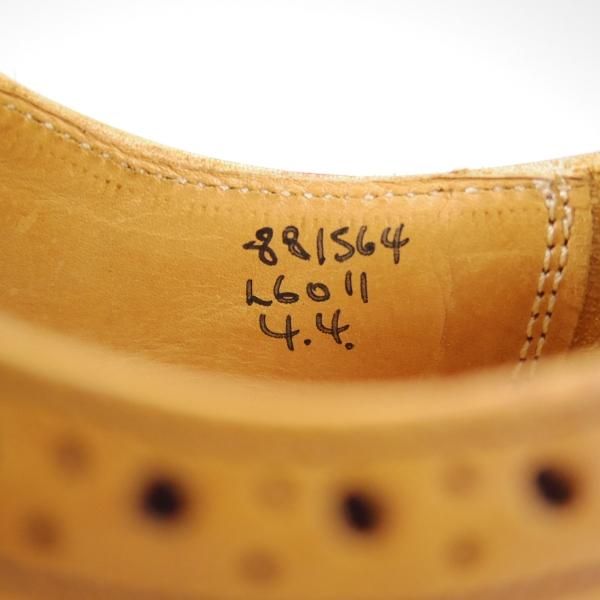 美品★トリッカーズ(レディース) SIZE 4【★メリージェーン/L6011/MARRY JANE】ウイングチップ/カーフ/濃茶×薄茶/短靴/Tricker's★e099