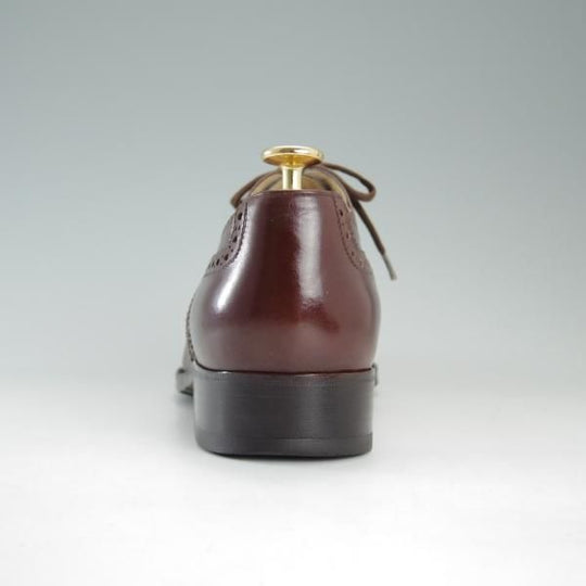 極上★(伊)タニノクリスチー SIZE 7【定価10万円以上★フルブローグ】108100/カーフ/赤茶/メンズ/TANINO CRISCI★e104