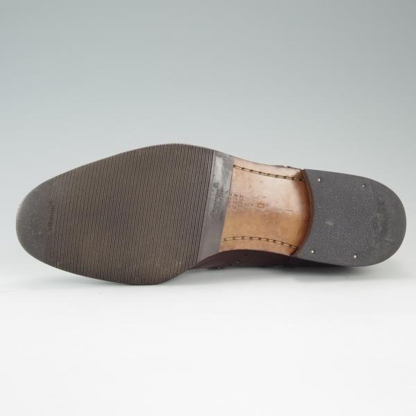極上★(伊)タニノクリスチー SIZE 7【定価10万円以上★フルブローグ】108100/カーフ/赤茶/メンズ/TANINO CRISCI★e104