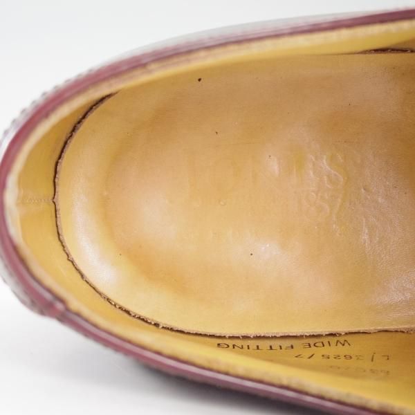 極上★(英)Loake/ローク UK9.5【貴重★(英)JONES別注/セミブローグ】BERESFORD/ポリッシュレザー/赤茶/メンズ/ジョーンズ★e105