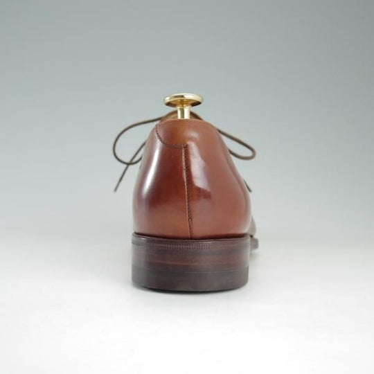 未使用★(スペイン製)YANKO/ヤンコ SIZE 6.5【グッドイヤーウェルテッド製法★パンチドキャップトゥ】104907/カーフ/茶/メンズ★e107