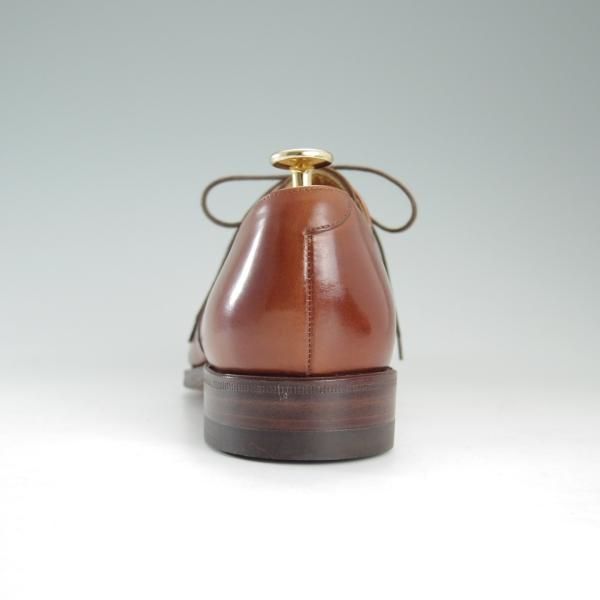 未使用★(スペイン製)YANKO/ヤンコ SIZE 6.5【グッドイヤーウェルテッド製法★パンチドキャップトゥ】104907/カーフ/茶/メンズ★e107