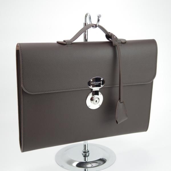 極美品★(英)SIMPSON LONDON/シンプソン【定価￥113,400-★レザー ブリーフケース】マッキントッシュ別注/メンズ/ビジネス/バッグ★N5434