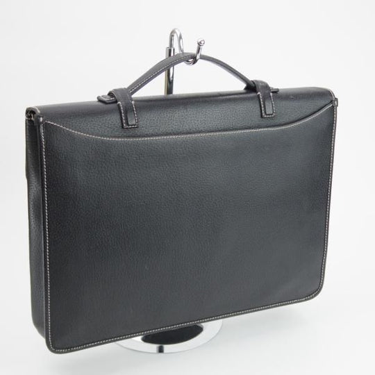 極上★(伊)サルヴァトーレ・フェラガモ/Ferragamo【★レザー ブリーフケース】黒/メンズ ビジネス バッグ/Salvatore★N5436