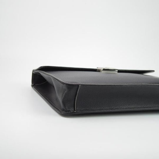 極上★(伊)サルヴァトーレ・フェラガモ/Ferragamo【★レザー ブリーフケース】黒/メンズ ビジネス バッグ/Salvatore★N5436