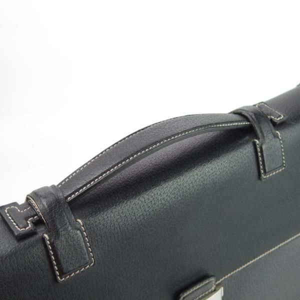 極上★(伊)サルヴァトーレ・フェラガモ/Ferragamo【★レザー ブリーフケース】黒/メンズ ビジネス バッグ/Salvatore★N5436