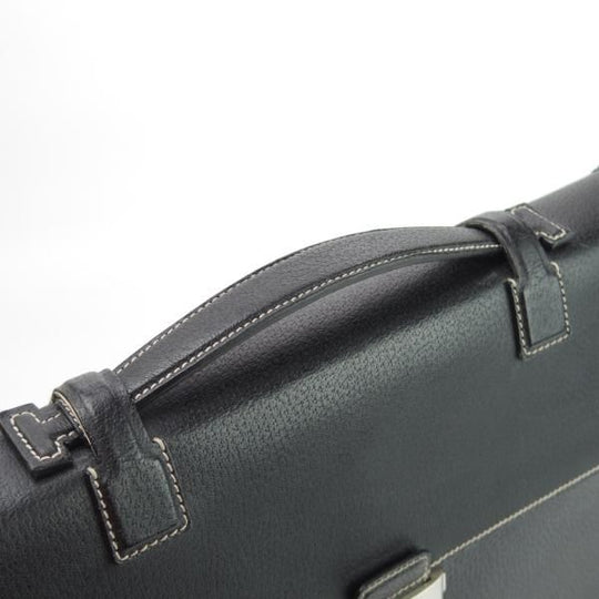 極上★(伊)サルヴァトーレ・フェラガモ/Ferragamo【★レザー ブリーフケース】黒/メンズ ビジネス バッグ/Salvatore★N5436