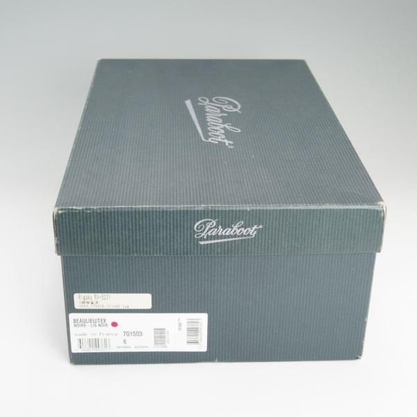 未使用★パラブーツ SIZE 6【貴重★ボーリュー/BEAULIEU/シャンボードのブーツ】Uチップ/リスレザー/NOIR/黒/TEXソール/Paraboot★e109