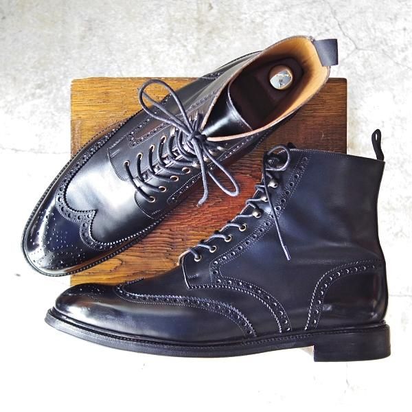 美品★(スペイン製)MEERMIN/メルミン 10E【グッドイヤーウェルテッド製法★101504/ブーツ】RUIラスト/カーフ/黒/メンズ★e111