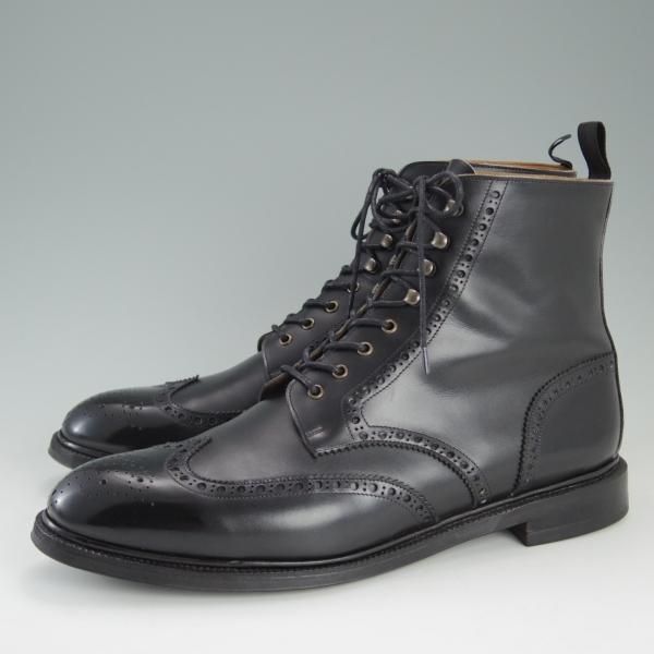 美品★(スペイン製)MEERMIN/メルミン 10E【グッドイヤーウェルテッド製法★101504/ブーツ】RUIラスト/カーフ/黒/メンズ★e111