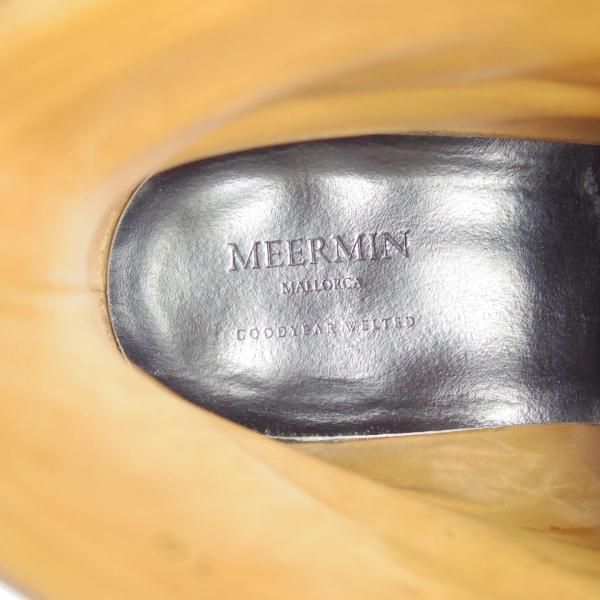 美品★(スペイン製)MEERMIN/メルミン 10E【グッドイヤーウェルテッド製法★101504/ブーツ】RUIラスト/カーフ/黒/メンズ★e111