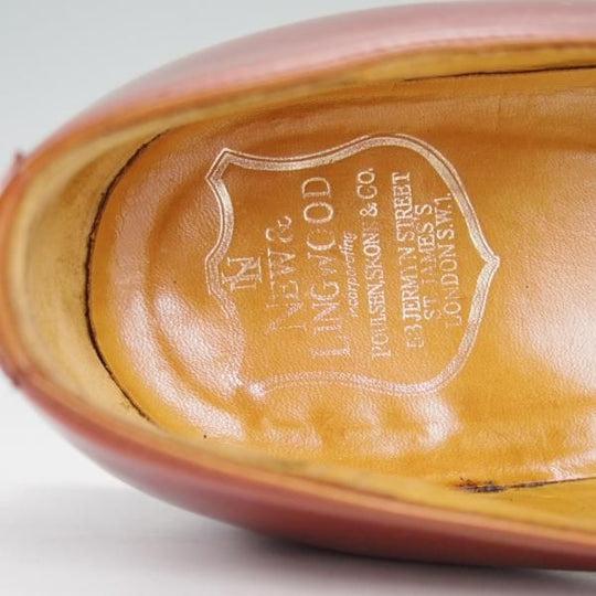 極上★エドワードグリーン 9D【旧工場製★(英)ニュー&リングウッド別注】バタフライローファー/茶/New&Lingwood/EDWARD GREEN★e115