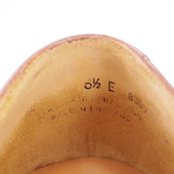 美品★クロケット&ジョーンズ 6.5E【貴重80's★シェットランドフォックス別注/Shetland Fox】サイドエラスティック/Crockett&Jones★e116