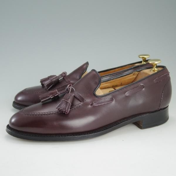 美品★(英)チーニー製 UK7.5/US8D【貴重★ROYAL TWEEDライン/CHURCH'S名義】277ラスト/タッセルローファー/ロイヤルツイード/CHEANEY★e117