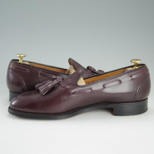 美品★(英)チーニー製 UK7.5/US8D【貴重★ROYAL TWEEDライン/CHURCH'S名義】277ラスト/タッセルローファー/ロイヤルツイード/CHEANEY★e117