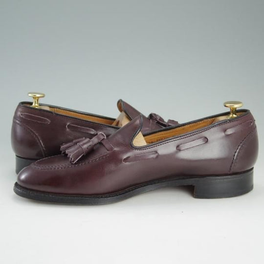 美品★(英)チーニー製 UK7.5/US8D【貴重★ROYAL TWEEDライン/CHURCH'S名義】277ラスト/タッセルローファー/ロイヤルツイード/CHEANEY★e117