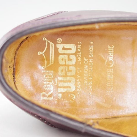美品★(英)チーニー製 UK7.5/US8D【貴重★ROYAL TWEEDライン/CHURCH'S名義】277ラスト/タッセルローファー/ロイヤルツイード/CHEANEY★e117