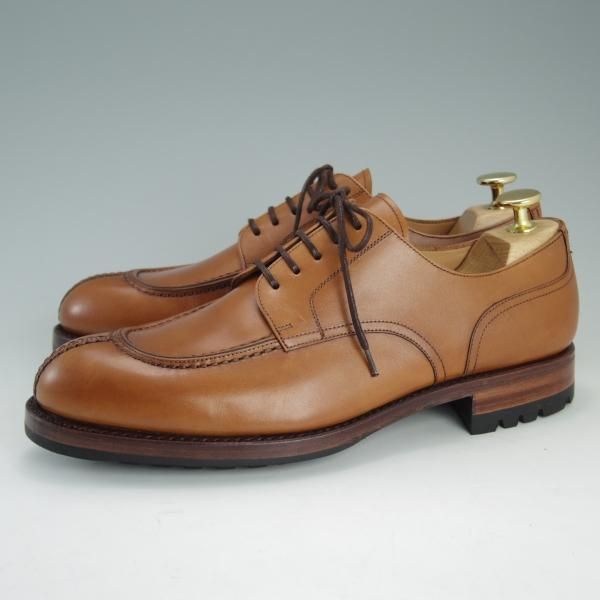 未使用★(スペイン製)YANKO/ヤンコ SIZE 6【グッドイヤーウェルテッド製法★Uチップ】14539/960ラスト/カーフ/薄茶/メンズ★e119