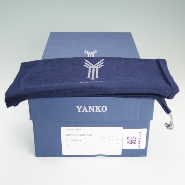 未使用★(スペイン製)YANKO/ヤンコ SIZE 6【グッドイヤーウェルテッド製法★Uチップ】14539/960ラスト/カーフ/薄茶/メンズ★e119