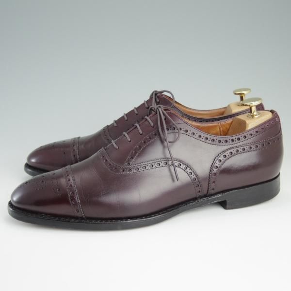 ★チャーチ UK8.5程度/95D【旧チャーチ★73ラスト/3都市ロゴ/ディプロマット似寄モデル】セミブローグ/カーフ/赤茶/メンズ/Church's★e121