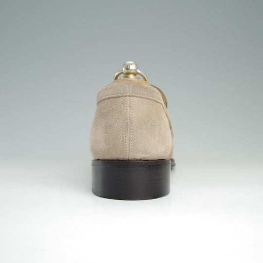 美品★(英)チーニー(レディース) SIZE 4.5【★コインローファー/23921ラスト】スエード/薄茶/CHEANEY★e123
