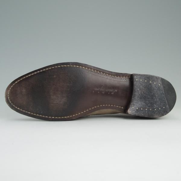 美品★(英)チーニー(レディース) SIZE 4.5【★コインローファー/23921ラスト】スエード/薄茶/CHEANEY★e123