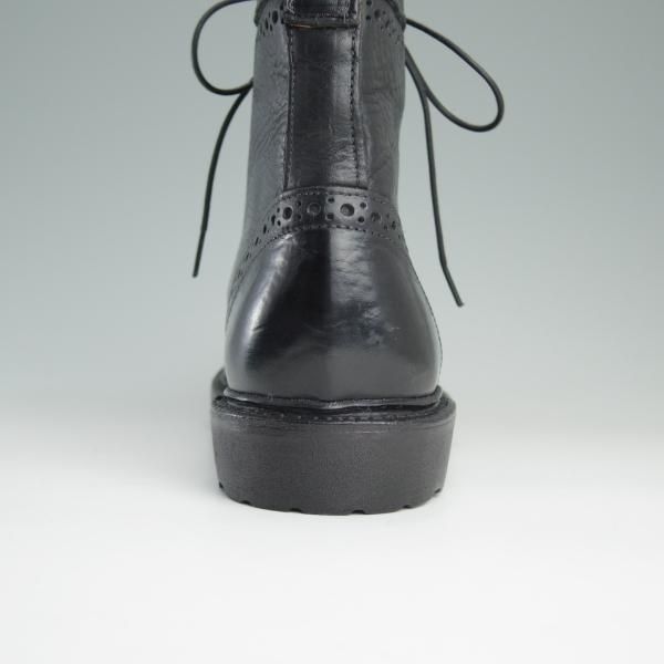美品★(米)アレンエドモンズ 9D【★プレーントゥブーツ】シボ革/黒/メンズ/ALLEN EDMONDS★e125