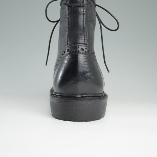 美品★(米)アレンエドモンズ 9D【★プレーントゥブーツ】シボ革/黒/メンズ/ALLEN EDMONDS★e125