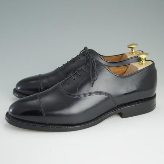 極美品★(米)アレンエドモンズ 7.5D【定価￥74,520-★パークアベニュー/Park Avenue】ストレートチップ/カーフ/黒/ALLEN EDMONDS★e127