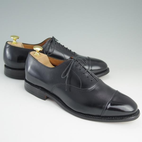 極美品★(米)アレンエドモンズ 7.5D【定価￥74,520-★パークアベニュー/Park Avenue】ストレートチップ/カーフ/黒/ALLEN EDMONDS★e127