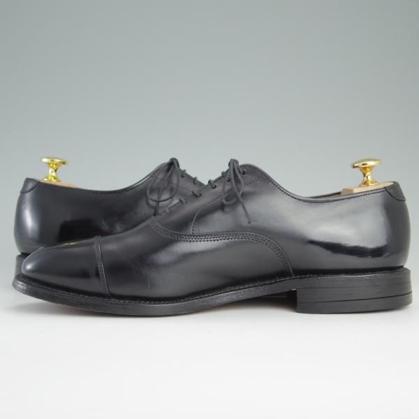 極美品★(米)アレンエドモンズ 7.5D【定価￥74,520-★パークアベニュー/Park Avenue】ストレートチップ/カーフ/黒/ALLEN EDMONDS★e127