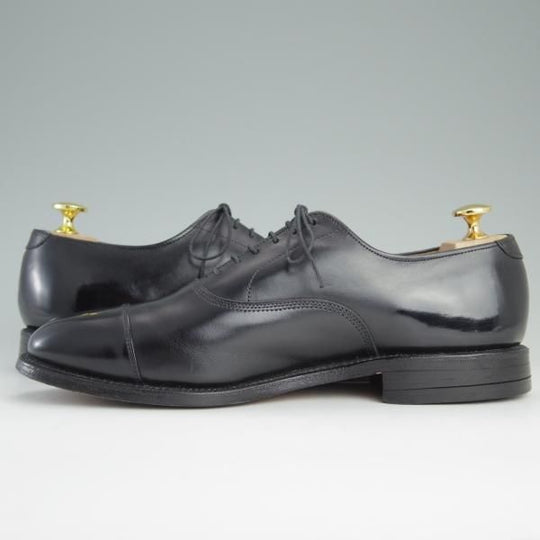 極美品★(米)アレンエドモンズ 7.5D【定価￥74,520-★パークアベニュー/Park Avenue】ストレートチップ/カーフ/黒/ALLEN EDMONDS★e127