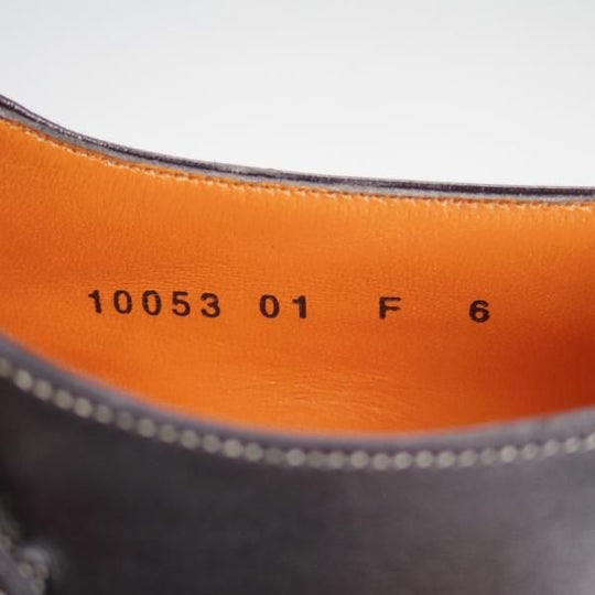 極上★(伊)サントーニ SIZE 6【貴重★ブラックラピド製法/エストネーション別注/ダブルモンク】10053-01/カーフ/黒/メンズ/Santoni★e131