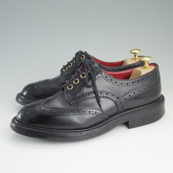 ★トリッカーズ SIZE 5.5【貴重★トレーディングポスト別注/BOURTON/バートン】M5633/ダイナイトソール/カーフ/黒/メンズ/Tricker's★e139