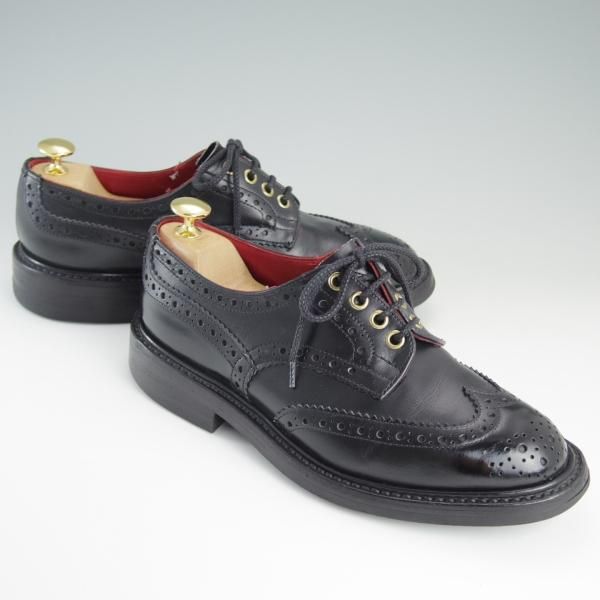 ★トリッカーズ SIZE 5.5【貴重★トレーディングポスト別注/BOURTON/バートン】M5633/ダイナイトソール/カーフ/黒/メンズ/Tricker's★e139